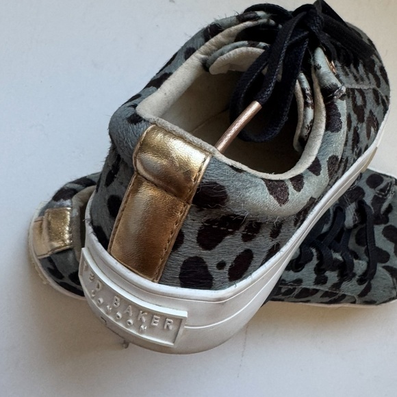 Ted Baker Lephie Animal Print Calf Hair Sneakers - Picture 8 of 13